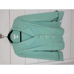 Andrè Oliver size 16 seafoam green 3 button blazer
